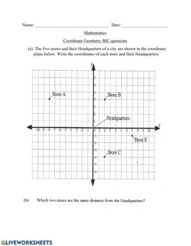 Coordinate Geometry
