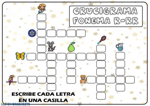 Crucigrama r-rr