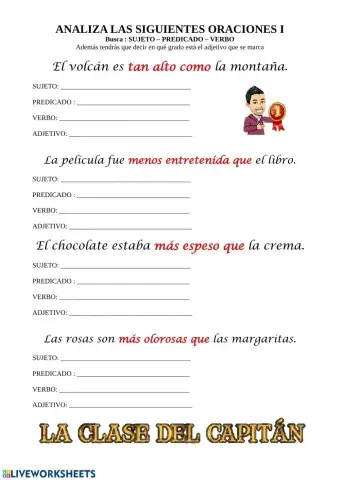 Los grados del adjetivo