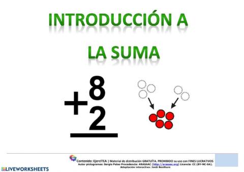 sumas visuales