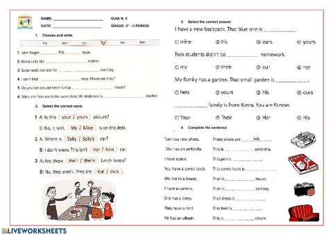 Possessive 2 Exercise