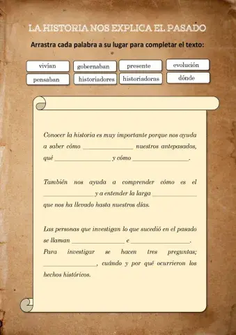 La historia nos explica el pasado