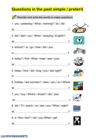 Questions in the past simple