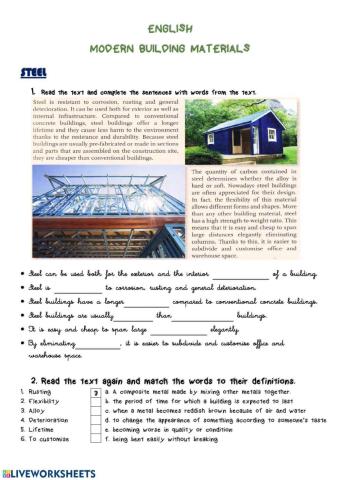 Modern Building Materials: Steel and Glass