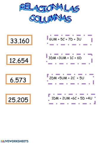 Descomposición de números