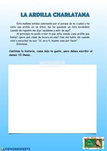 La ardilla charlatana