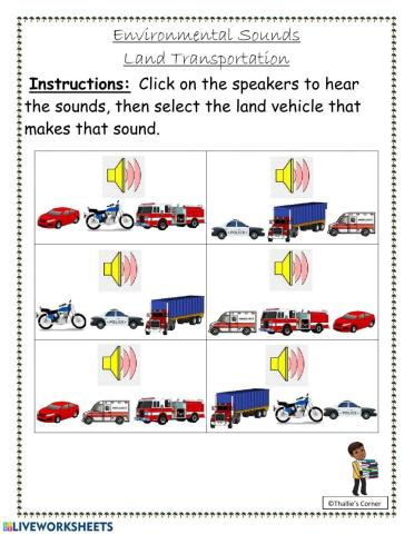 Environmental Sounds: Land Transportation