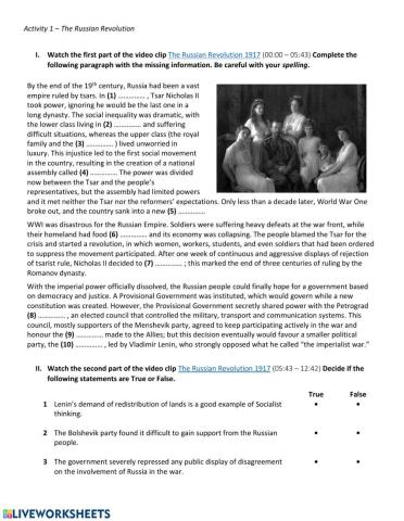 The Russian Revolution