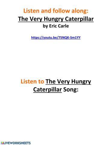 The Very Hungry Caterpillar Book and Song