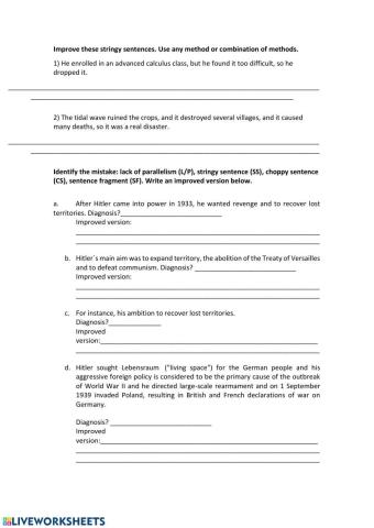 Improving paragraph writing