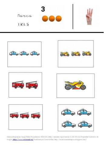 Los números:el tres