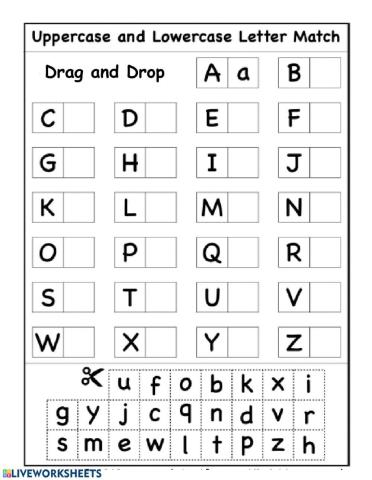 Upper and lowercase letters