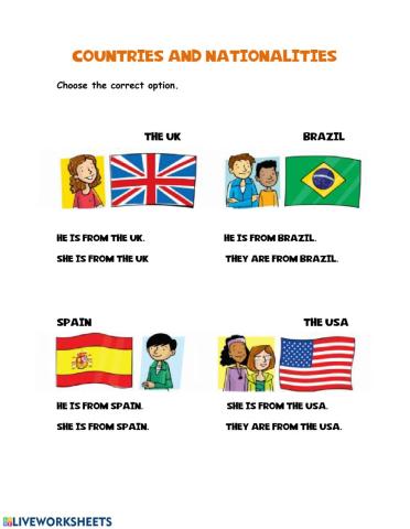 Countries and nationalities