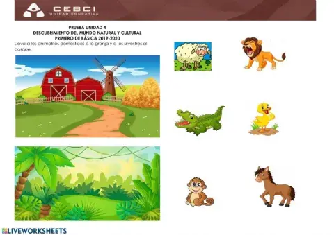 Animales domésticos y salvajes