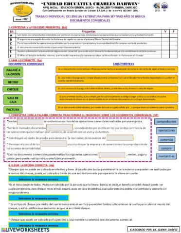 Los Documentos Comerciales