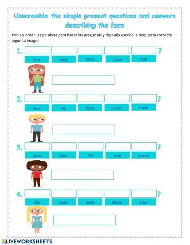 Simple present questions