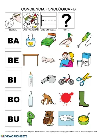 Conciencia fonologica -b-