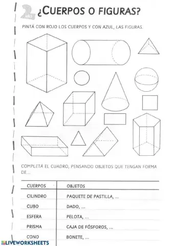 ¿Figura plana o cuerpo geométrico?