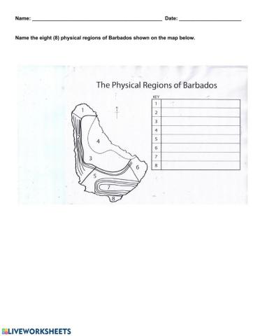 Physical Regions of Barbados