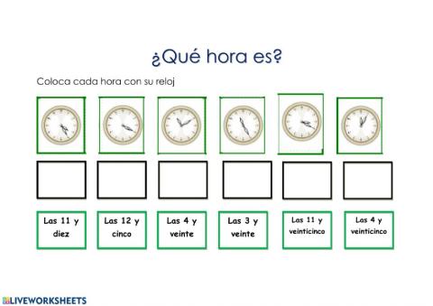 Horas y minutos