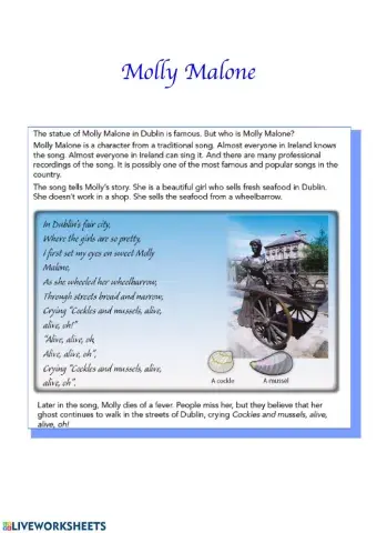 Molly Malone reading