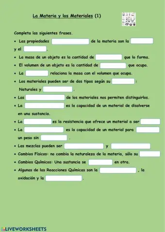 La materia y los materiales (1)