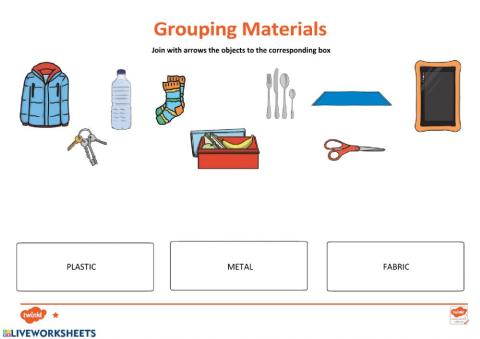 Grouping materials