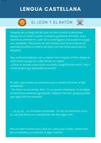 El león y el ratón