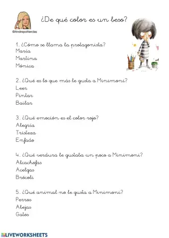 ¿De qué color es un beso?