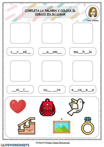 Completar las palabras