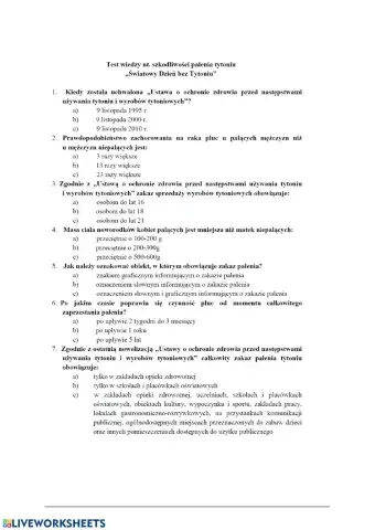 Szkodliwość palenia papierosów