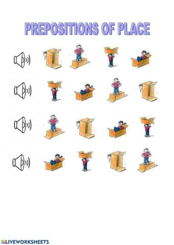 Prepositions of place