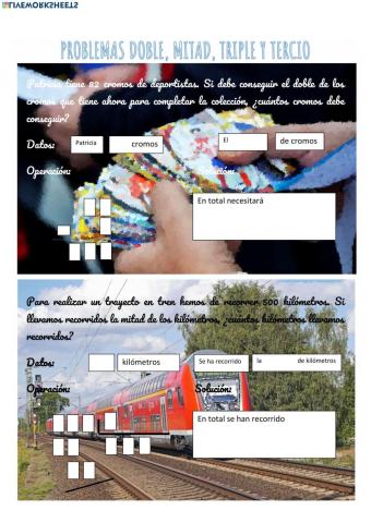 Problemas Doble,Mitad