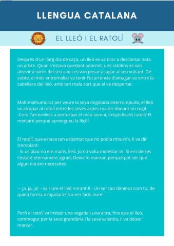 El lleó i el ratolí