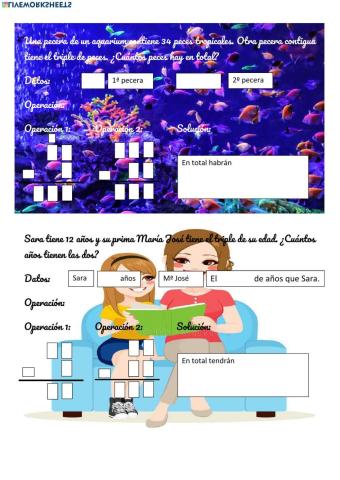 Problemas Doble,Mitad, triple