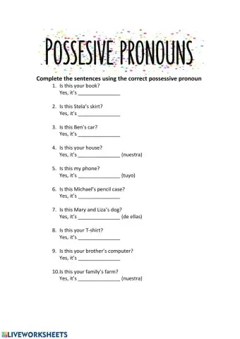 Possesive Pronouns