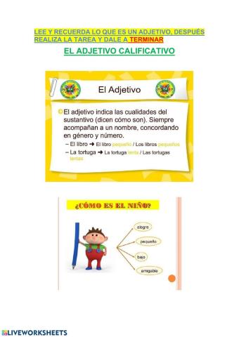Adjetivos calificativos
