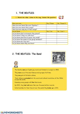 The Beatles presentation