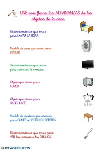 Adivinanzas objetos de la casa