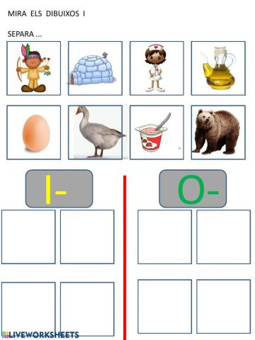 Classificar per sons inicials