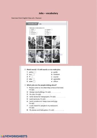 Jobs - vocabulary
