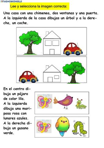 Lectura de oraciones