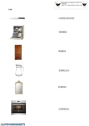 Une vocabulario da casa