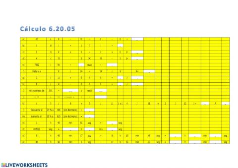 Cálculo 6.20.05