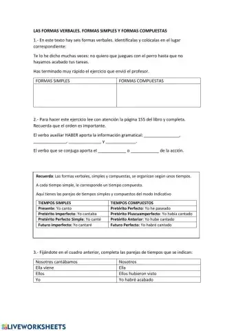 FORMAS SIMPLES Y FORMAS COMPUESTAS