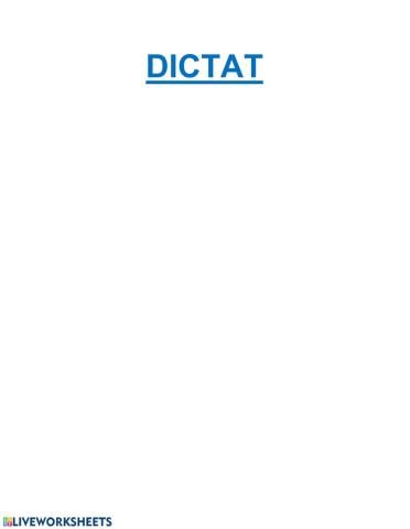 Dictat