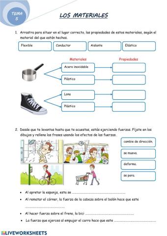 Los materiales y las fuerzas