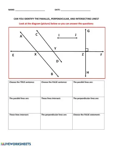Intersecting, Parallel, and Perpendicular Lines 2