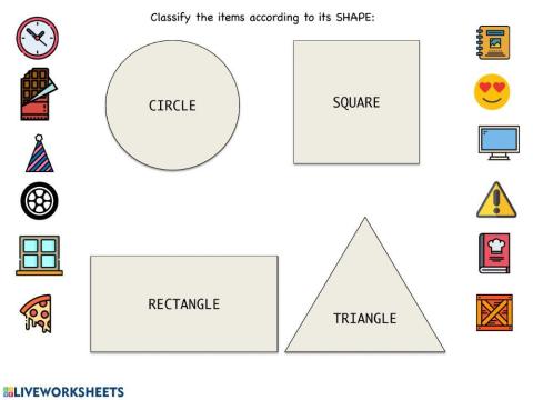 Shapes classification