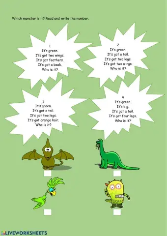 Reading - It's got... descriptions